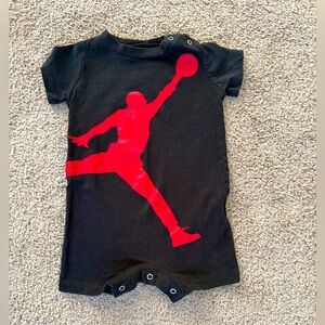 Jordan Air Infant one piece shorts outfit, 3-6 month